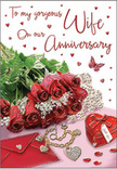 This romantic anniversary card composition appears as though it has been styled for a couple enjoying a quiet evening in Nine Elms, away from the city rush. At the visual centre, a small bouquet of red roses seems almost to emerge from the card itself, their velvety petals spiralling in rich shades of crimson that suggest passion and depth of feeling. The roses are accented by feathery greenery, which adds a touch of softness and movement, much like the leafy pockets dotted along the riverside walk. Resting nearby is a tastefully presented card and its coordinating envelope, the elegant script on the card conveying tender sentiments, though the exact words are left to the imagination. Beside them, a scarlet jewellery box and a slender golden necklace shaped like interlocking hearts contribute a sense of luxury and care, as if chosen for this one special night. Tiny sparkling embellishments and a scatter of small red hearts are sprinkled across the background, evoking the joyful intimacy of an anniversary celebration shared by two. The entire scene is bathed in a warm, inviting light similar to the soft glow from apartment windows near Embassy Gardens, bringing gentle highlights to petals, metal, and ribbon. Each object has been positioned with an eye for romance and proportion, the way an experienced florist might style a photo before an important delivery. The result is a still life that tells a wordless story of dedication, gratitude, and the enduring comfort of a love that continues to flourish year after year.